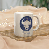 Taurus Zodiac Metallic Mug (Silver / Gold) 11 oz