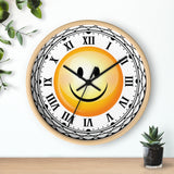 Happy Smiley Roman Numerals Wall clock