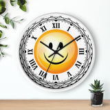 Happy Smiley Roman Numerals Wall clock