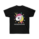 Lucky Unicorn Face Unisex Ultra Cotton Tee