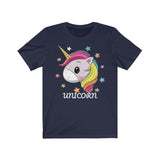 Lucky Unicorn Face Unisex Jersey Short Sleeve Tee