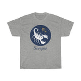 Scorpio Zodiac Unisex Heavy Cotton Tee
