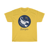 Scorpio Zodiac Unisex Heavy Cotton Tee