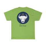 Taurus Zodiac Unisex Heavy Cotton Tee