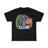 Lion & Lioness Love Design on Unisex Heavy Cotton Tee