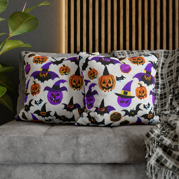 Beautiful Halloween Spun Polyester Square Pillow Case 5