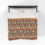 Summer Design 03 on Velveteen Plush Blanket - Perfect for Home Decor and Gifts