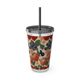 Summer Design 03 on Sunsplash Tumbler with Straw, 16oz