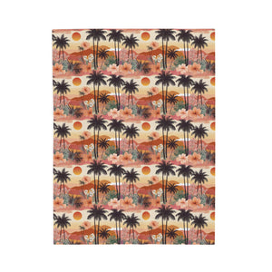 Summer Design 04 on Velveteen Plush Blanket - Perfect for Home Decor and Gifts