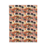 Summer Design 04 on Velveteen Plush Blanket - Perfect for Home Decor and Gifts