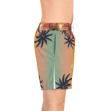 Summer Design 06 on Men's Floral Print Swim Shorts - Perfect for Summer Beach Days