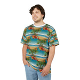 Summer Design 10 on Floral Unisex Cut & Sew Tee - Vibrant Nature Inspired Design for All Occasions