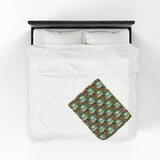 Summer Design 12 on Velveteen Plush Blanket - Perfect for Home Decor and Gifts