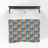 Summer Design 09 on Velveteen Plush Blanket - Perfect for Home Decor and Gifts