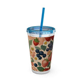 Summer Design 03 on Sunsplash Tumbler with Straw, 16oz