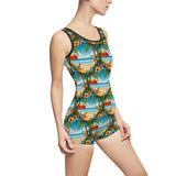 Summer Design 11 on Bohemian Floral Women's Vintage Swimsuit - Retro Style Swimwear for Summer