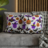 Beautiful Halloween Spun Polyester Square Pillow Case 5