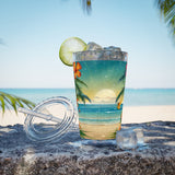Summer Design 12 on Sunsplash Tumbler with Straw, 16oz