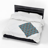 Summer Design 08 on Velveteen Plush Blanket - Perfect for Home Decor and Gifts