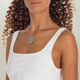 Summer Design 11 on Oval Necklace - Elegant Jewelry for Nature Lovers
