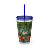 Summer Design 10 on Sunsplash Tumbler with Straw, 16oz
