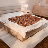 Summer Design 05 on Velveteen Plush Blanket - Perfect for Home Decor and Gifts