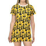 Halloween T-Shirt Dress (AOP) 4