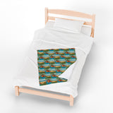 Summer Design 10 on Velveteen Plush Blanket - Perfect for Home Decor and Gifts