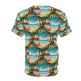 Summer Design 11 on Floral Unisex Cut & Sew Tee - Vibrant Nature Inspired Design for All Occasions
