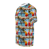 Summer Design 08 on Floral Unisex Cut & Sew Tee - Vibrant Nature Inspired Design for All Occasions