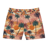 Summer Design 05 on Men's Floral Print Swim Shorts - Perfect for Summer Beach Days