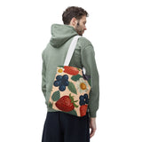 Summer Design 03 on Floral Tote Bag - Stylish Eco-Friendly Shopping Bag for Everyday Use