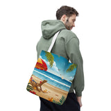 Summer Design 11 on Floral Tote Bag - Stylish Eco-Friendly Shopping Bag for Everyday Use