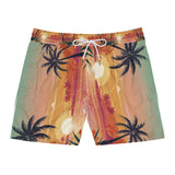 Summer Design 06 on Men's Floral Print Swim Shorts - Perfect for Summer Beach Days