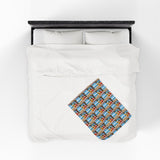 Summer Design 09 on Velveteen Plush Blanket - Perfect for Home Decor and Gifts
