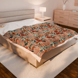Summer Design 01 on Velveteen Plush Blanket - Perfect for Home Decor and Gifts
