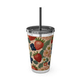 Summer Design 03 on Sunsplash Tumbler with Straw, 16oz