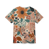 Summer Design 01 on Floral Unisex Cut & Sew Tee - Vibrant Nature Inspired Design for All Occasions