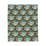 Summer Design 11 on Velveteen Plush Blanket - Perfect for Home Decor and Gifts