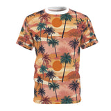 Summer Design 05 on Floral Unisex Cut & Sew Tee - Vibrant Nature Inspired Design for All Occasions
