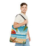 Summer Design 11 on Floral Tote Bag - Stylish Eco-Friendly Shopping Bag for Everyday Use