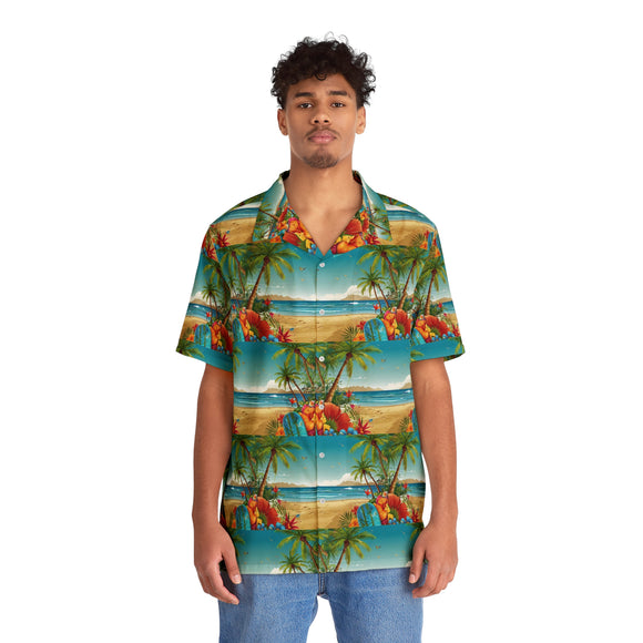 Summer Design 10 on Beautiful Men's Hawaiian Shirt (AOP) 7