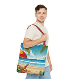 Summer Design 11 on Floral Tote Bag - Stylish Eco-Friendly Shopping Bag for Everyday Use