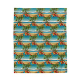 Summer Design 10 on Velveteen Plush Blanket - Perfect for Home Decor and Gifts