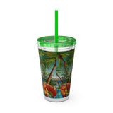 Summer Design 10 on Sunsplash Tumbler with Straw, 16oz
