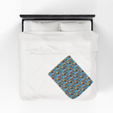 Summer Design 08 on Velveteen Plush Blanket - Perfect for Home Decor and Gifts