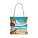 Summer Design 11 on Floral Tote Bag - Stylish Eco-Friendly Shopping Bag for Everyday Use