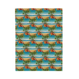 Summer Design 10 on Velveteen Plush Blanket - Perfect for Home Decor and Gifts