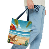 Summer Design 11 on Floral Tote Bag - Stylish Eco-Friendly Shopping Bag for Everyday Use