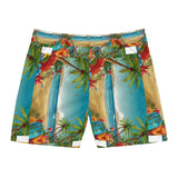 Summer Design 10 on Men's Floral Print Swim Shorts - Perfect for Summer Beach Days